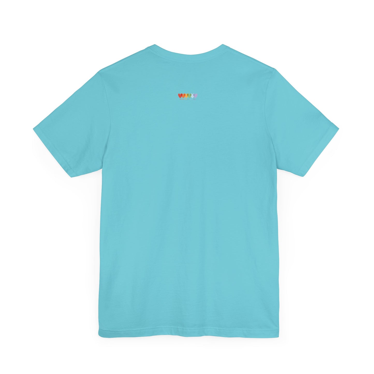 Unisex Turquoise Blue Light Blend Jersey Short Sleeve T Shirt