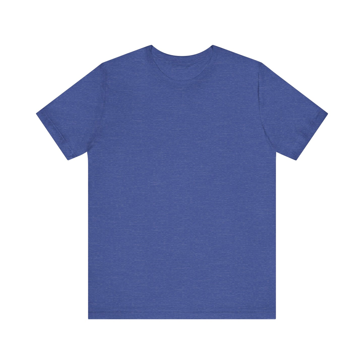 Unisex Heather True Royal Blue Light Blend Jersey Short Sleeve T Shirt