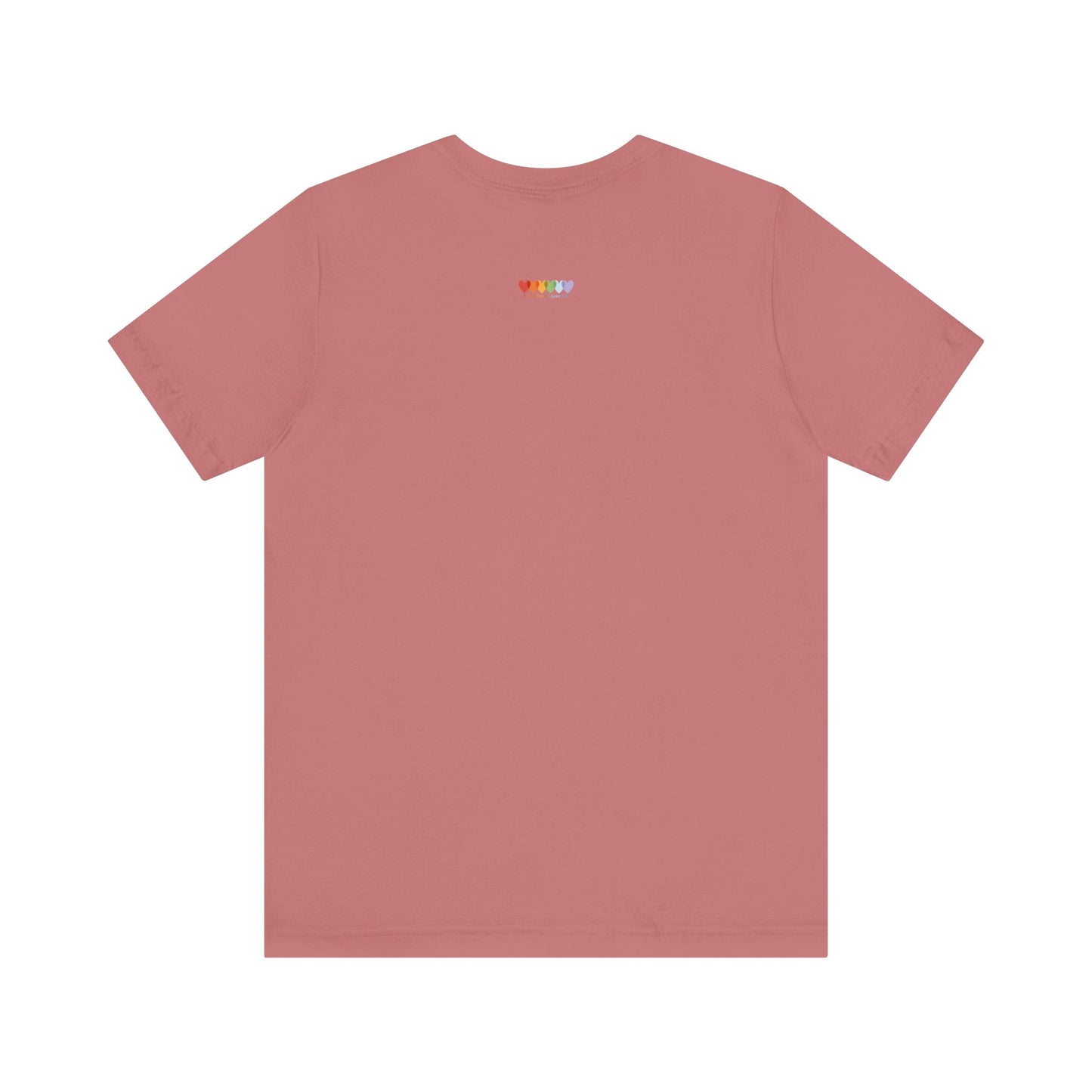 Unisex Dusty Mauve Light Blend Jersey Short Sleeve T Shirt