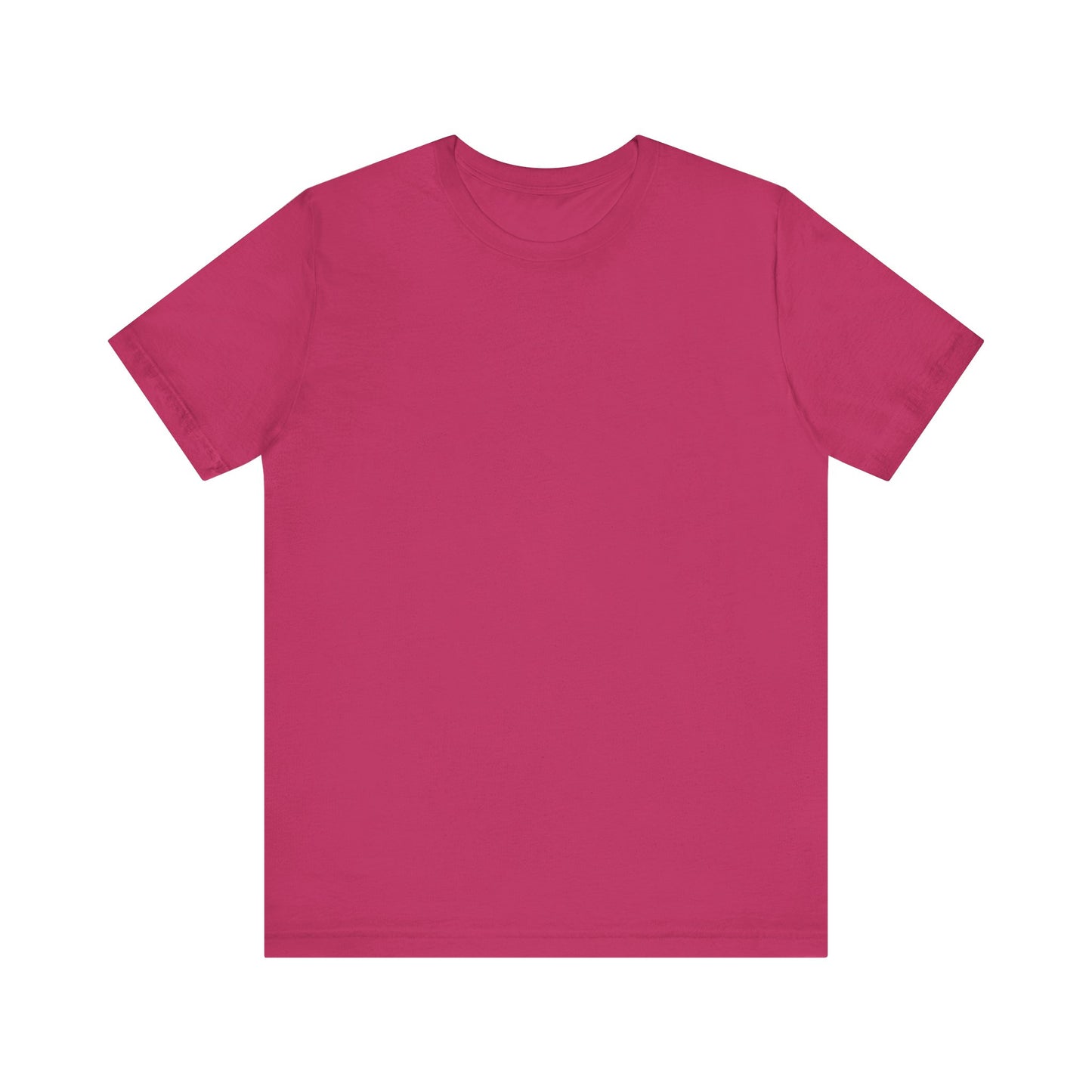 Unisex Berry Pink Light Blend Jersey Short Sleeve T Shirt