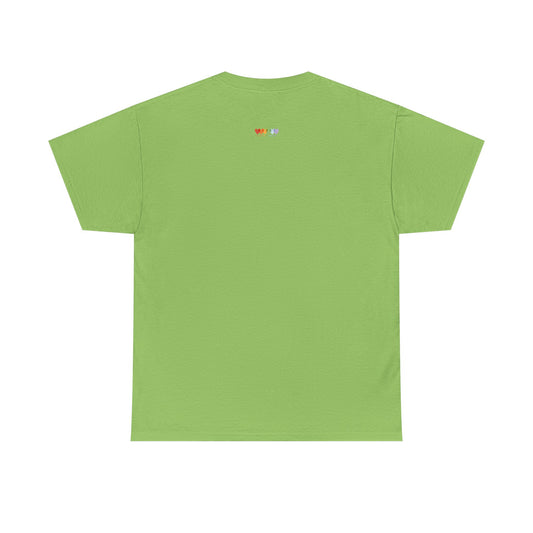 Unisex Lime Green Medium Blend Cotton Short Sleeve T Shirt