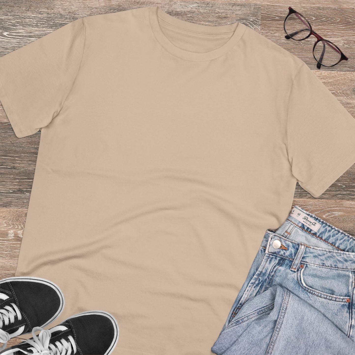 Unisex Desert Dust Brown Organic Creator T Shirt