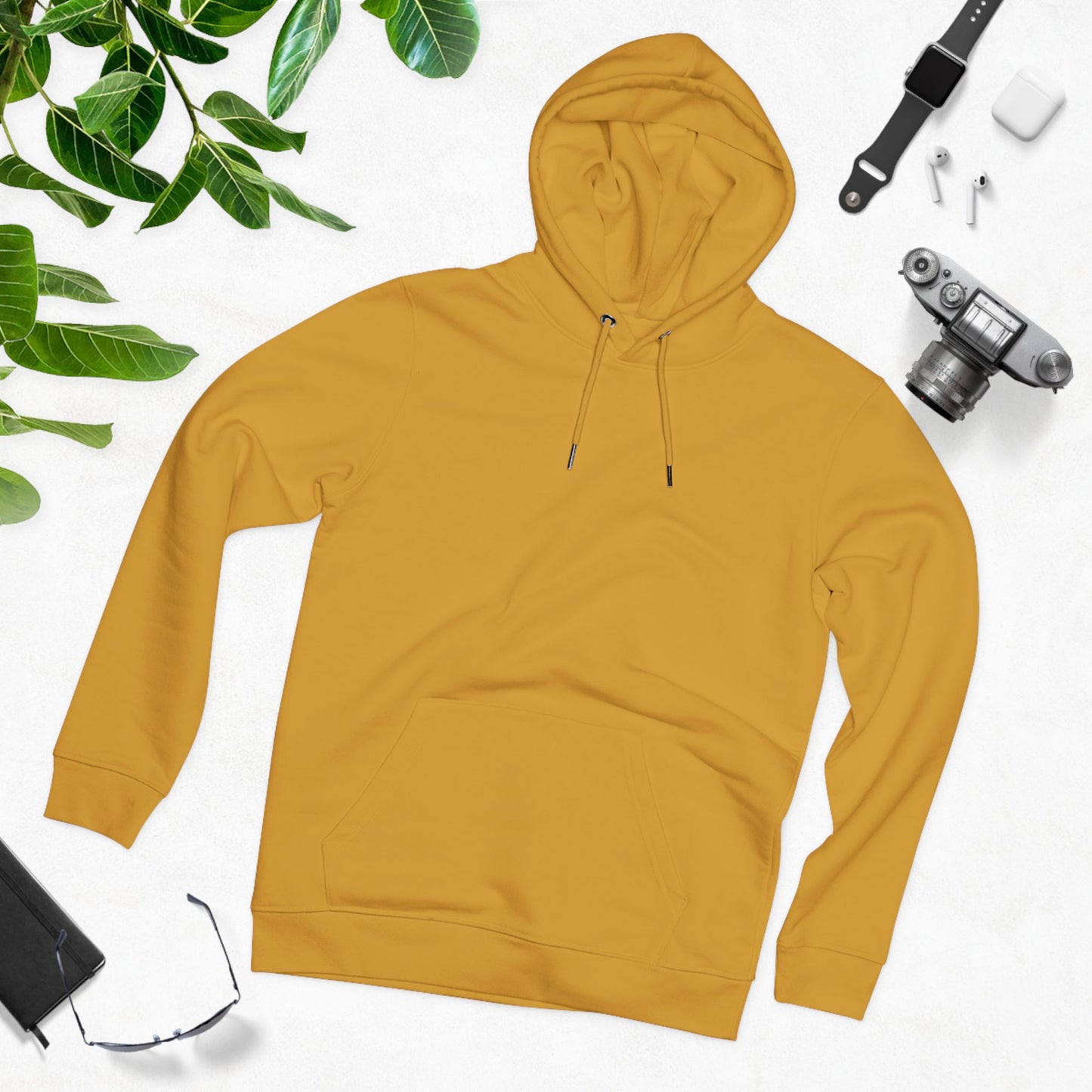 Unisex Ochre Brown Organic Heavy Blend Cruiser Hoodie