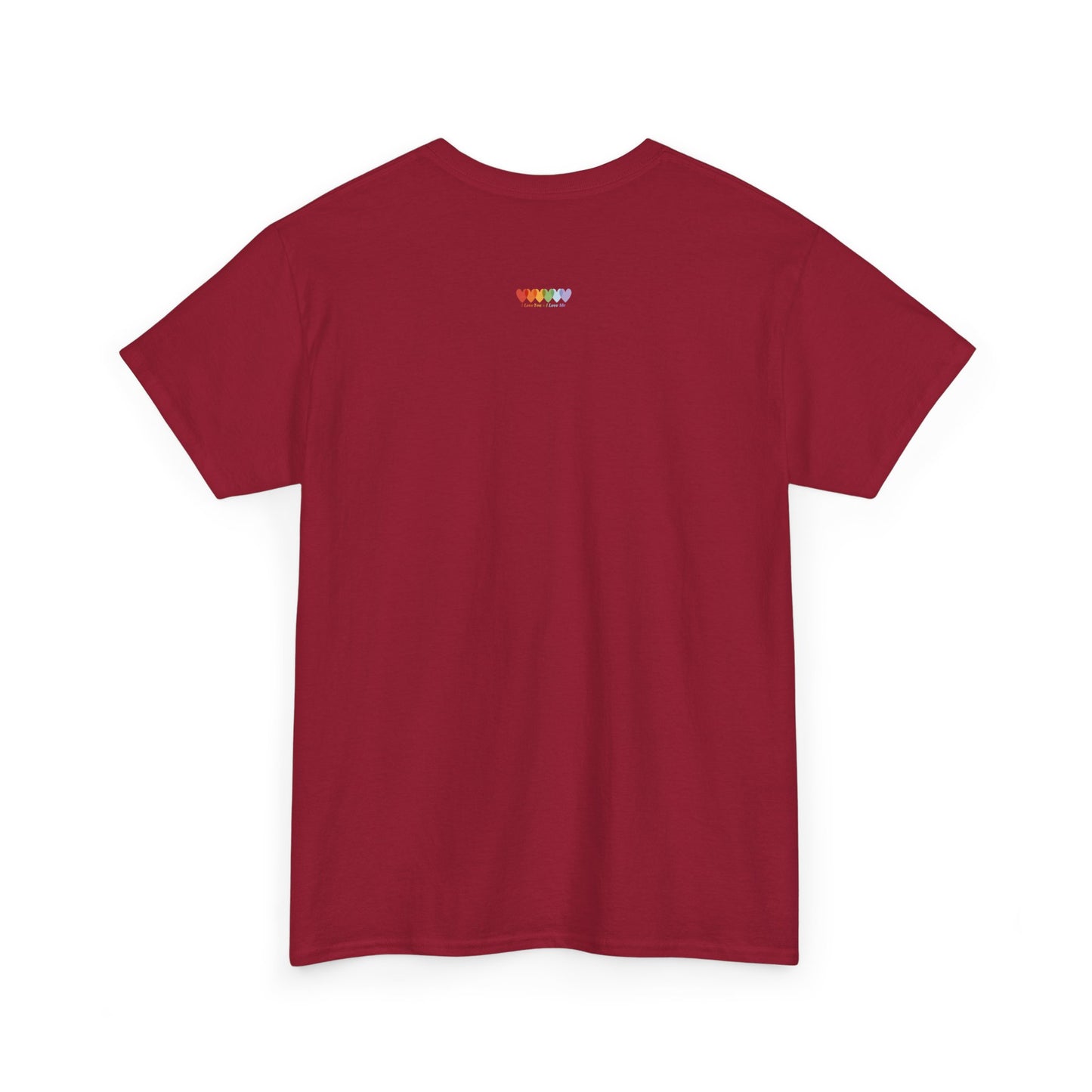 Unisex Cardinal Red Medium Blend Cotton Short Sleeve T Shirt