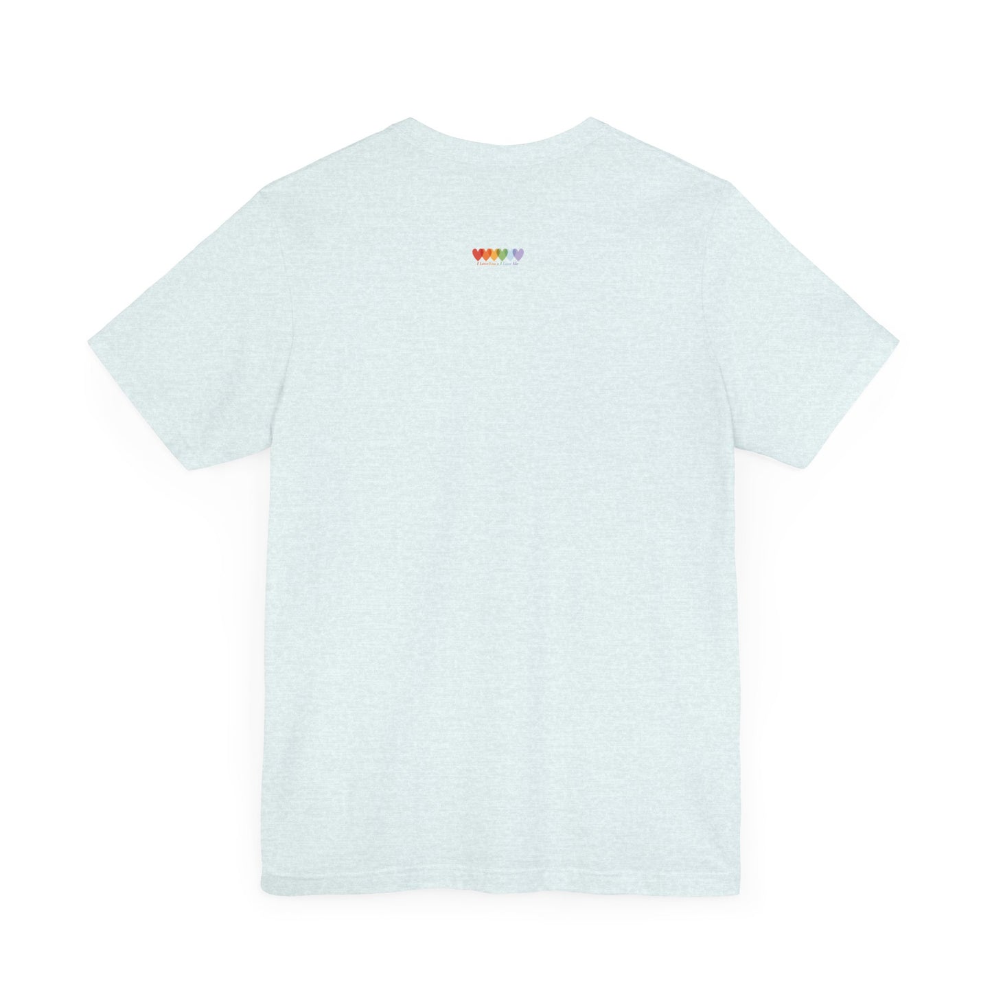 Unisex Heather Ice Blue Light Blend Jersey Short Sleeve T Shirt