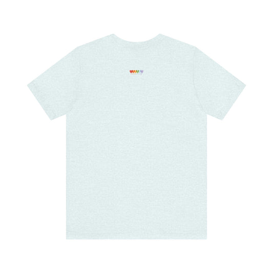 Unisex Heather Ice Blue Light Blend Jersey Short Sleeve T Shirt