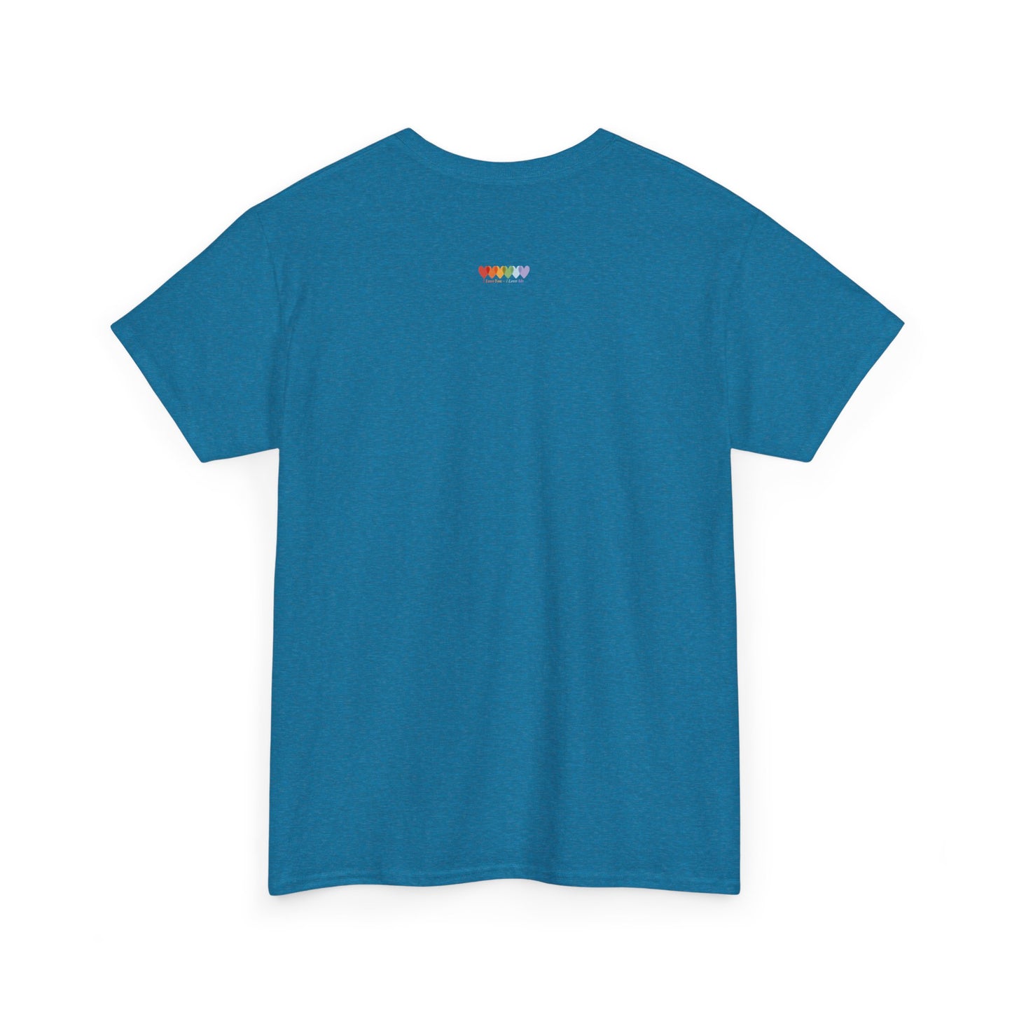 Unisex Antique Sapphire Blue Medium Blend Cotton Short Sleeve T Shirt
