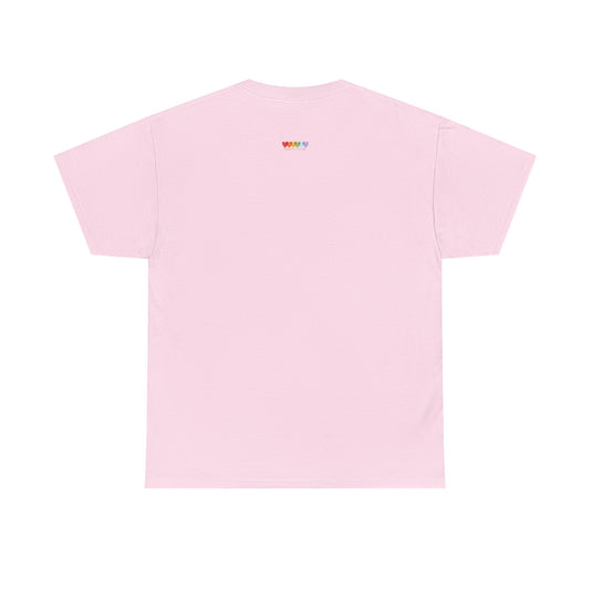 Unisex Ice Cream Pink Medium Blend Cotton Short Sleeve T Shirt
