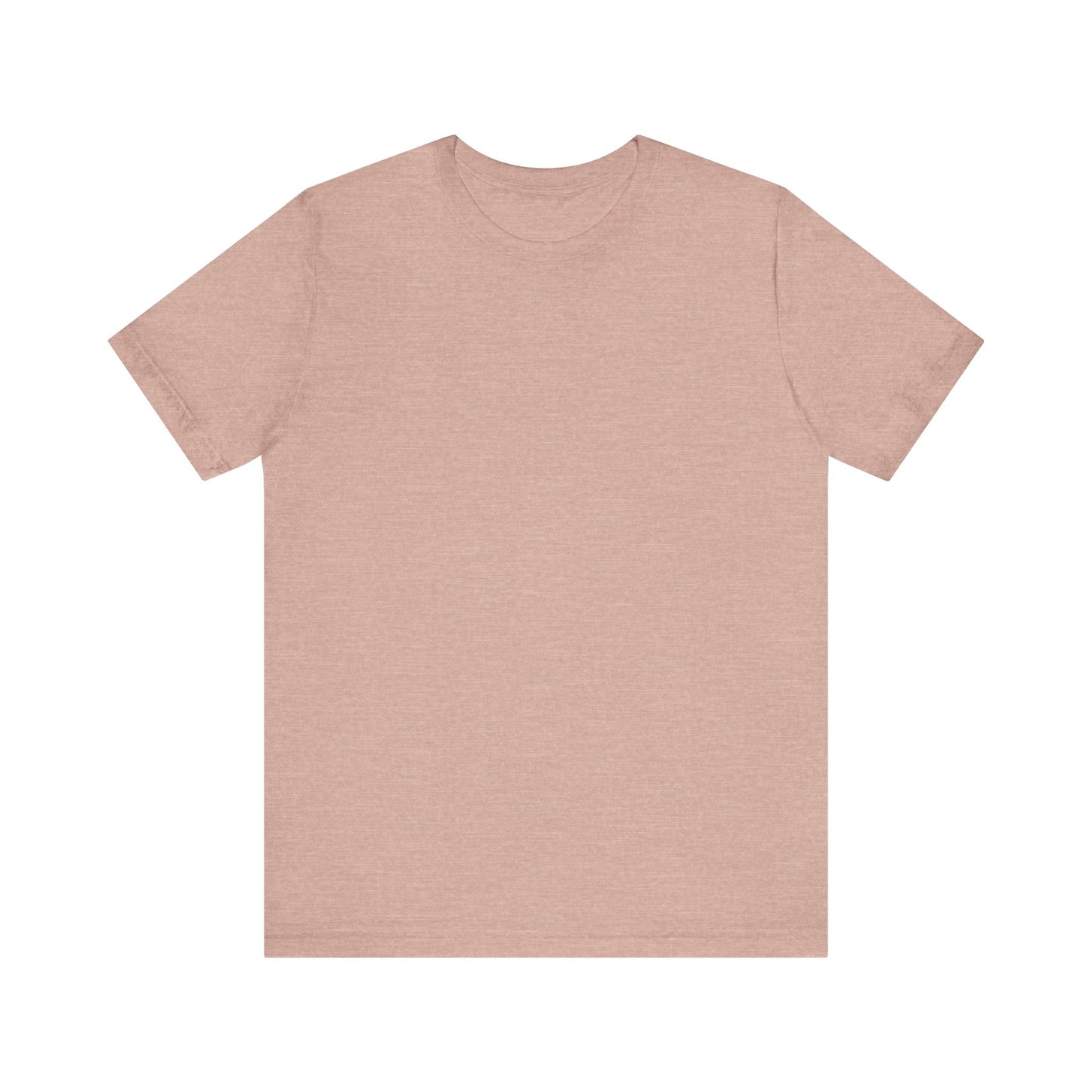 Unisex Heather Prism Peach Pink Light Blend Jersey Short Sleeve T Shirt
