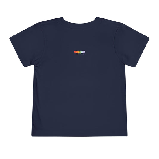 Toddler's Navy Blue Short Sleeve Light Blend T Shirt