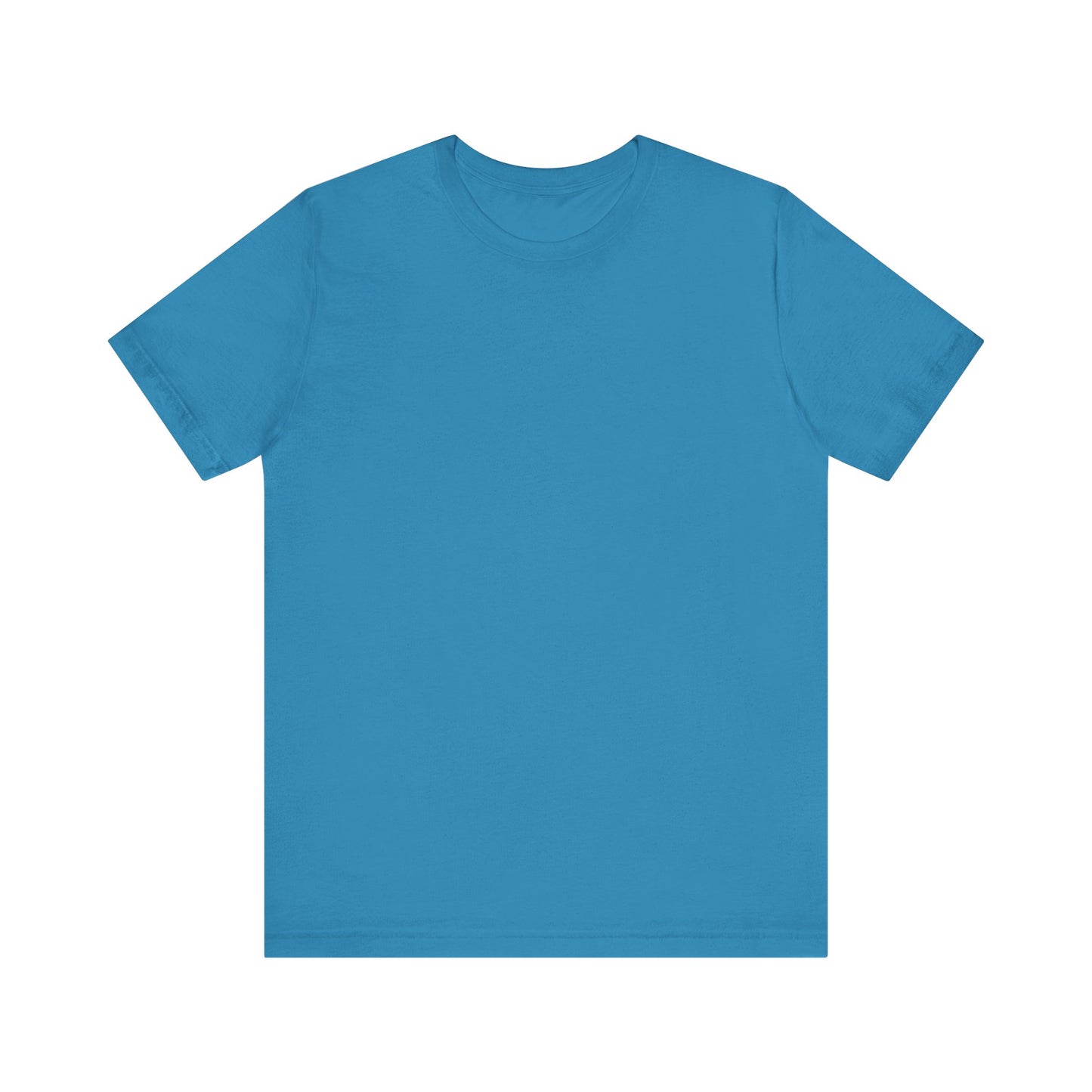 Unisex Aqua Blue Light Blend Jersey Short Sleeve T Shirt