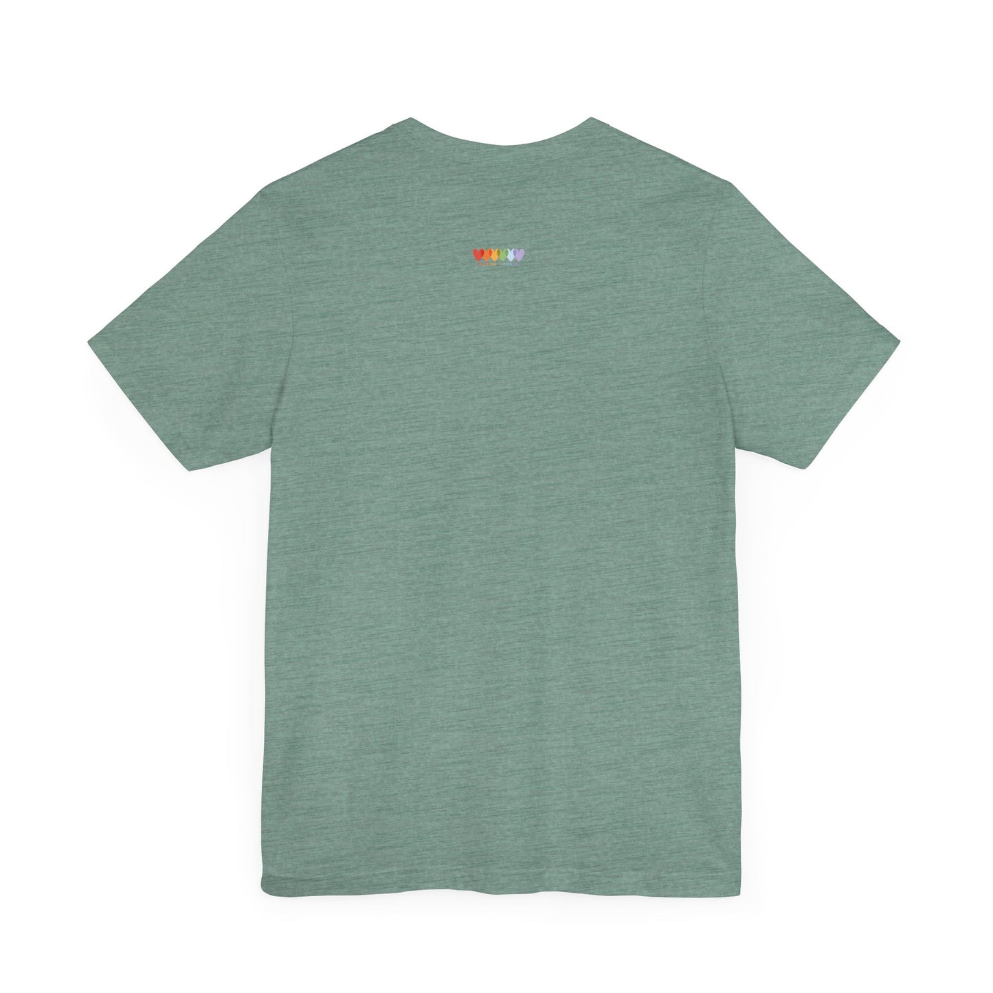 Unisex Heather Dusty Blue Light Blend Jersey Short Sleeve T Shirt