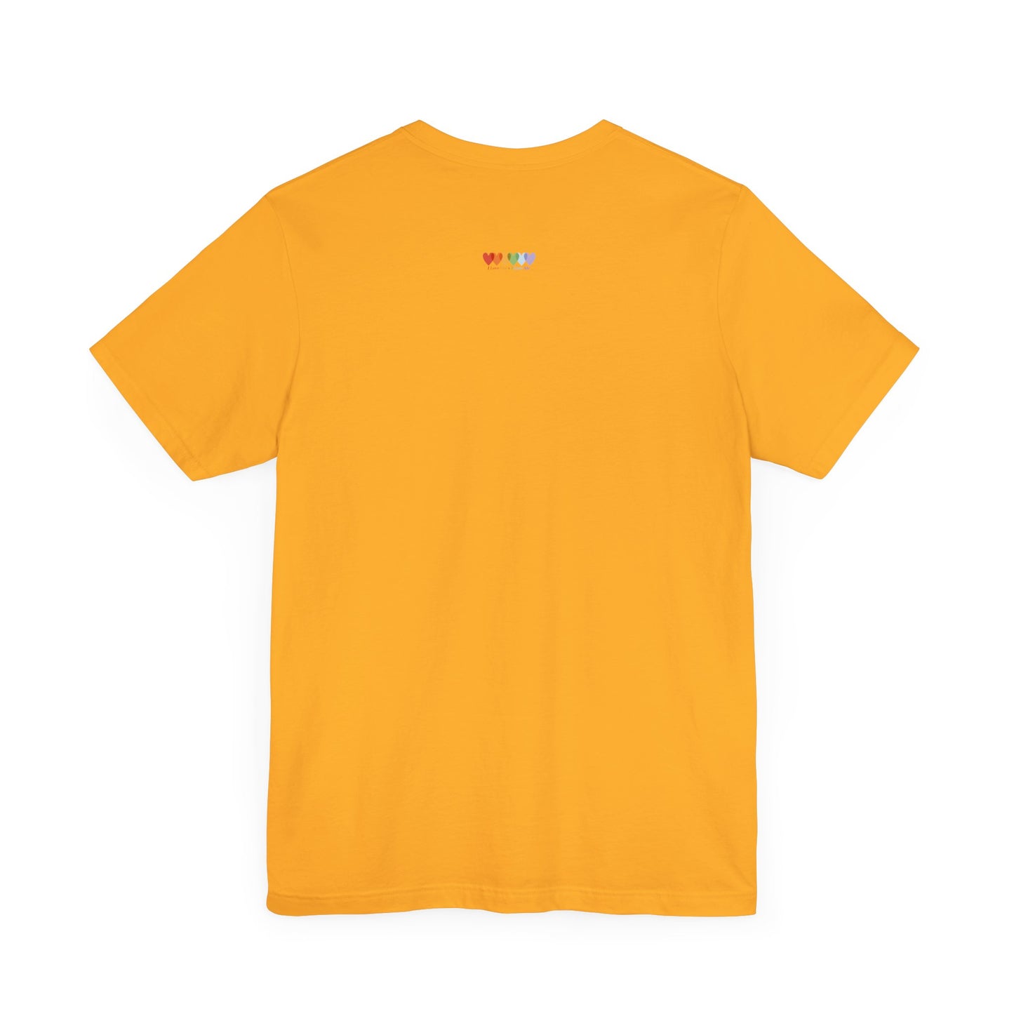 Unisex Gold Orange Light Blend Jersey Short Sleeve T Shirt