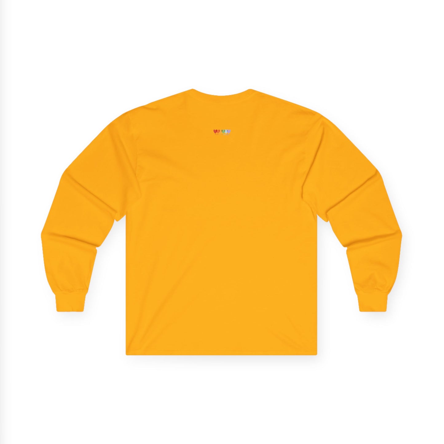 Unisex Ultra Cotton Orange Gold Long Sleeve Medium Blend T Shirt
