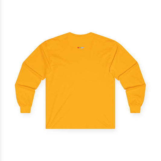 Unisex Ultra Cotton Orange Gold Long Sleeve Medium Blend T Shirt