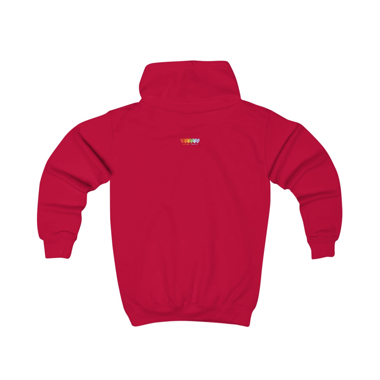 Children's Fire Red Medium-Heavy Blend Hoodie