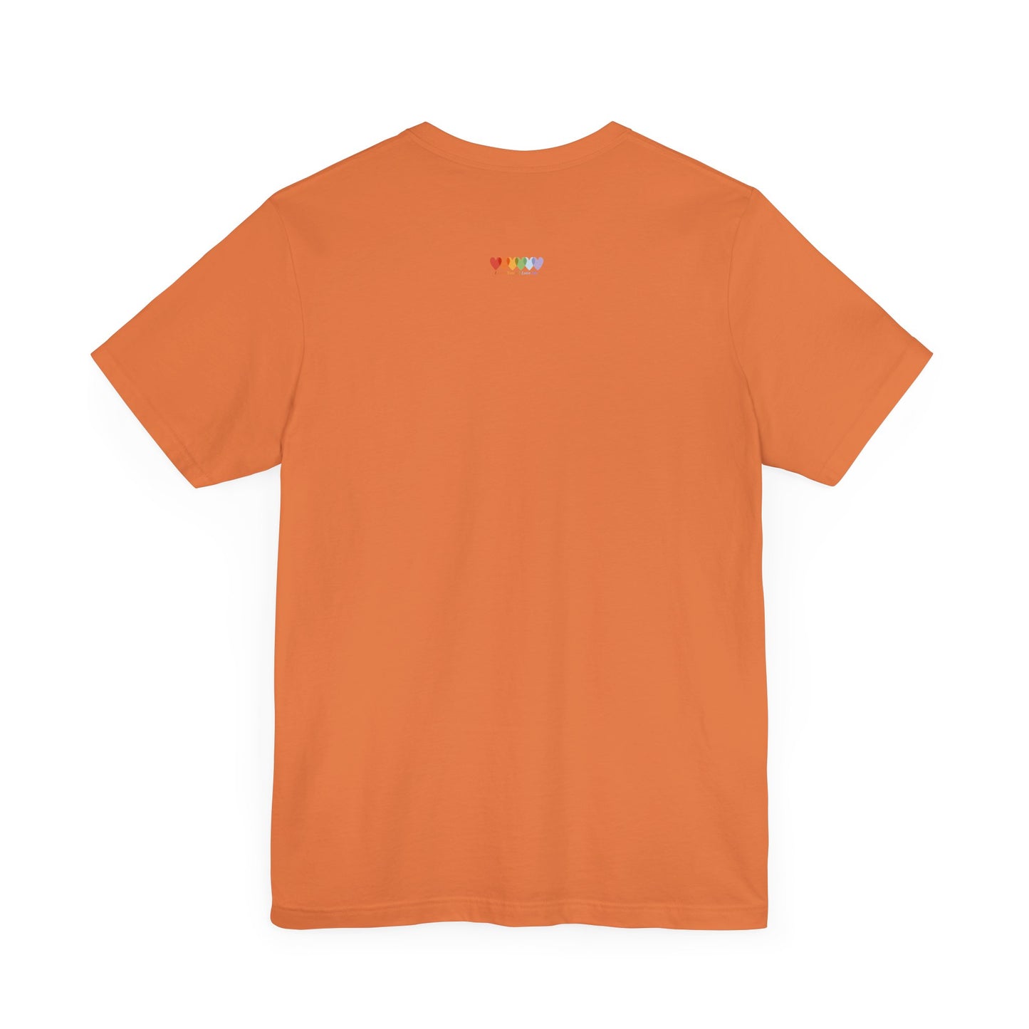 Unisex Burnt Orange Light Blend Jersey Short Sleeve T Shirt