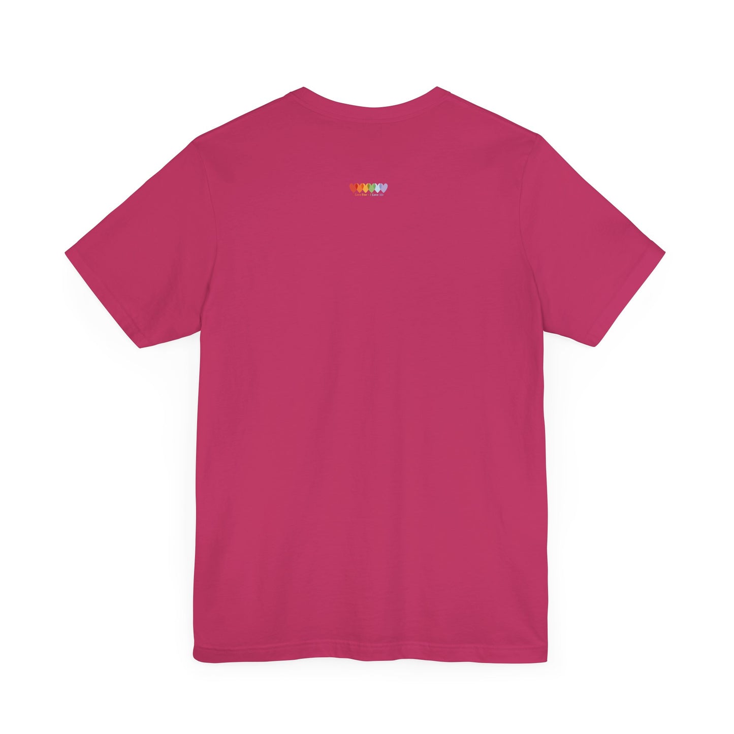 Unisex Berry Pink Light Blend Jersey Short Sleeve T Shirt