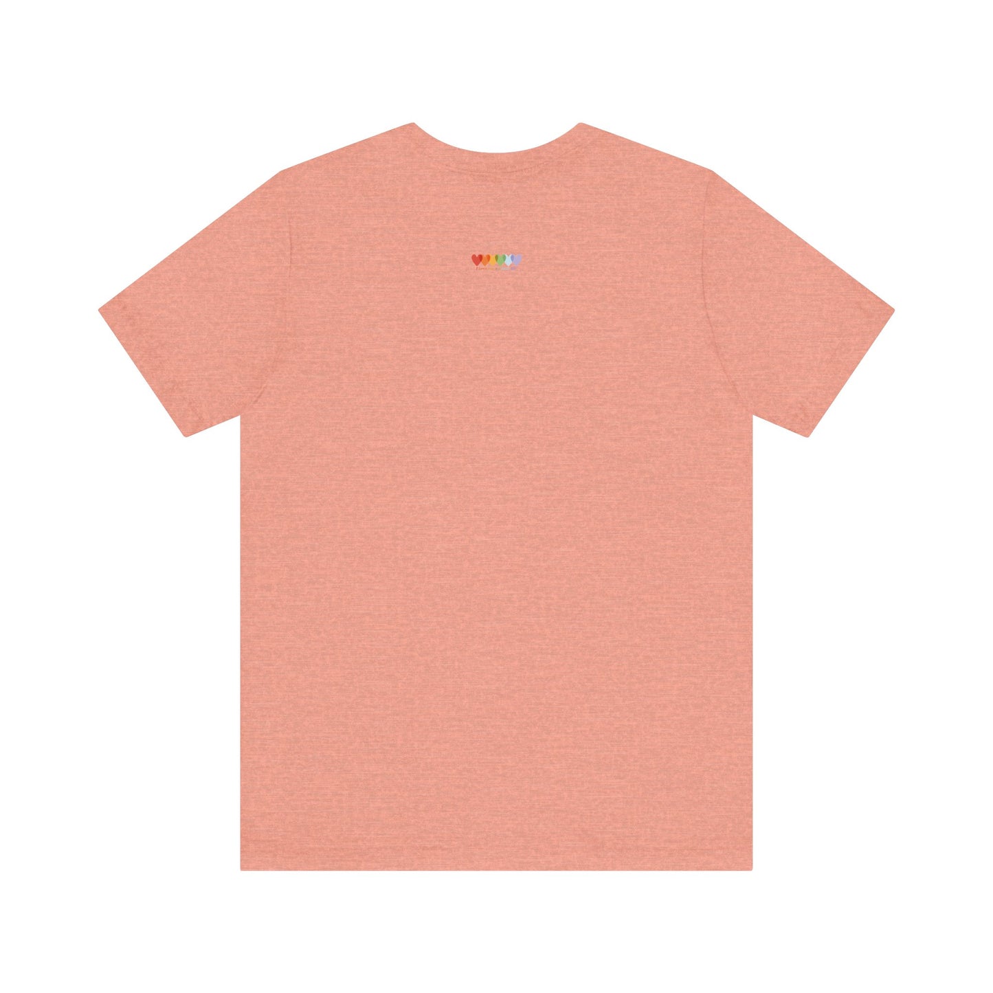 Unisex Heather Sunset Pink Light Blend Jersey Short Sleeve T Shirt
