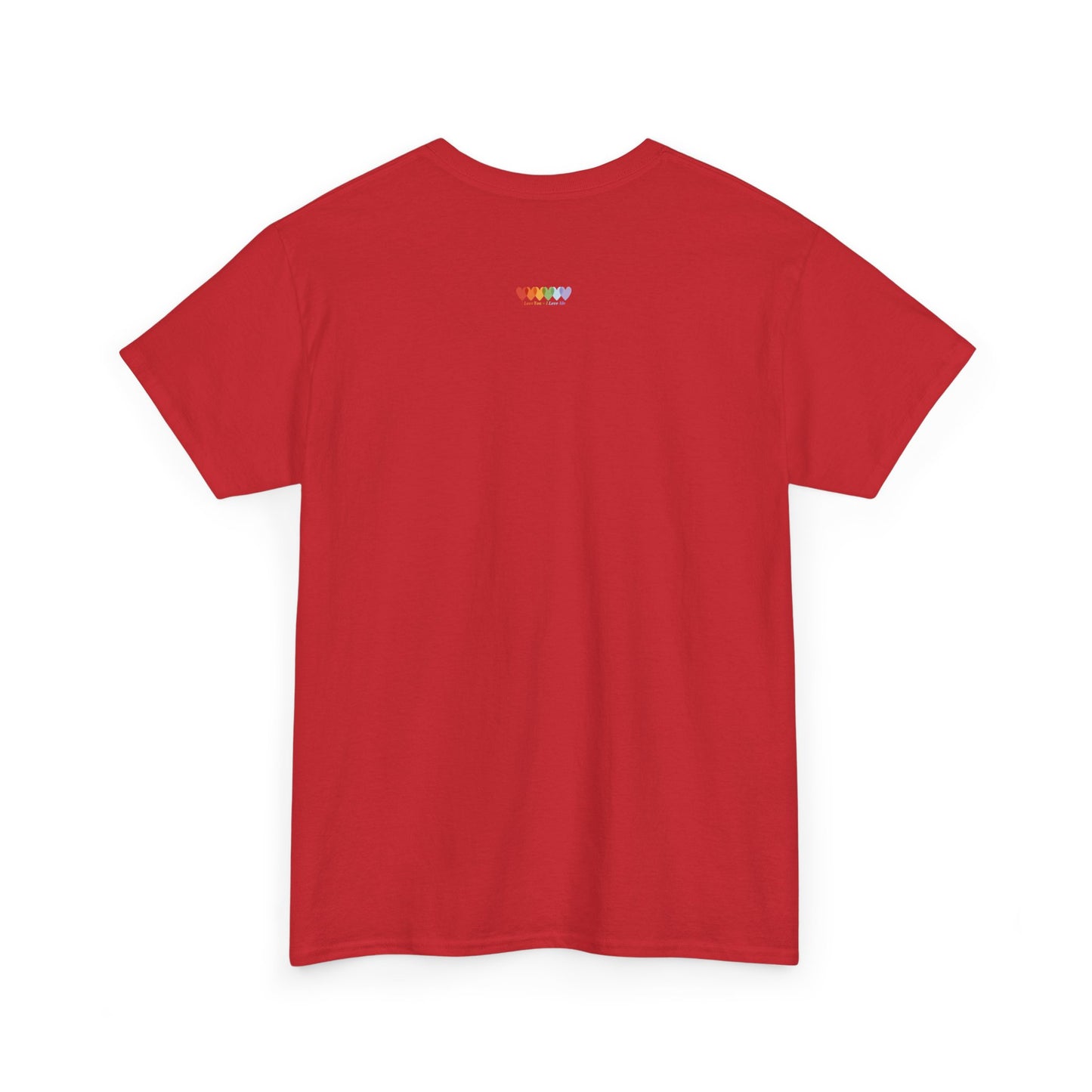 Unisex Ruby Red Medium Blend Cotton Short Sleeve T Shirt