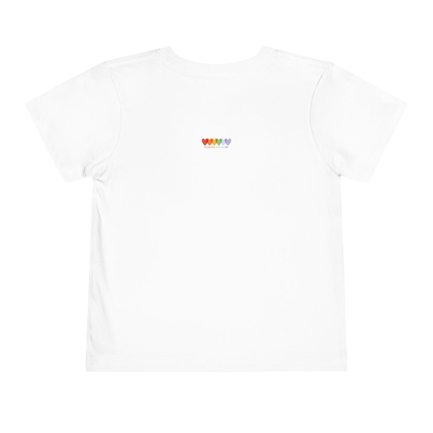Toddler's White Short Sleeve Light Blend T Shirt