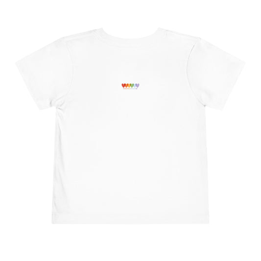 Toddler's White Short Sleeve Light Blend T Shirt