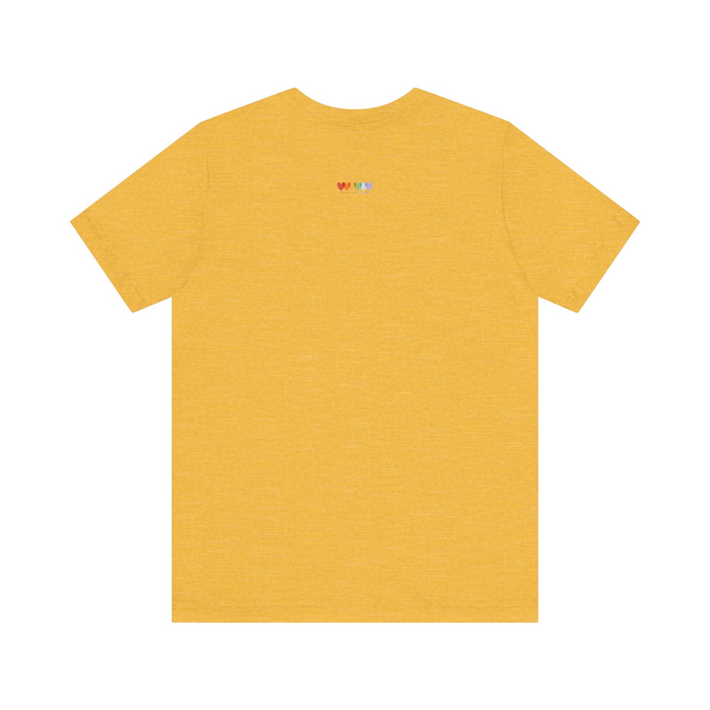 Unisex Heather Yellow Gold Light Blend Jersey Short Sleeve T Shirt