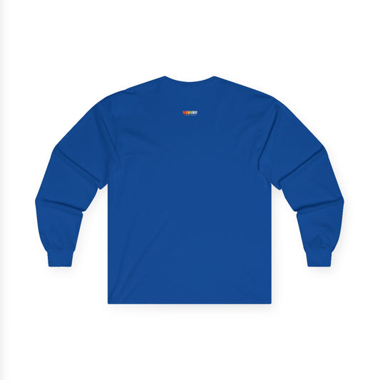 Unisex Ultra Cotton Ocean Blue Long Sleeve Medium Blend T Shirt