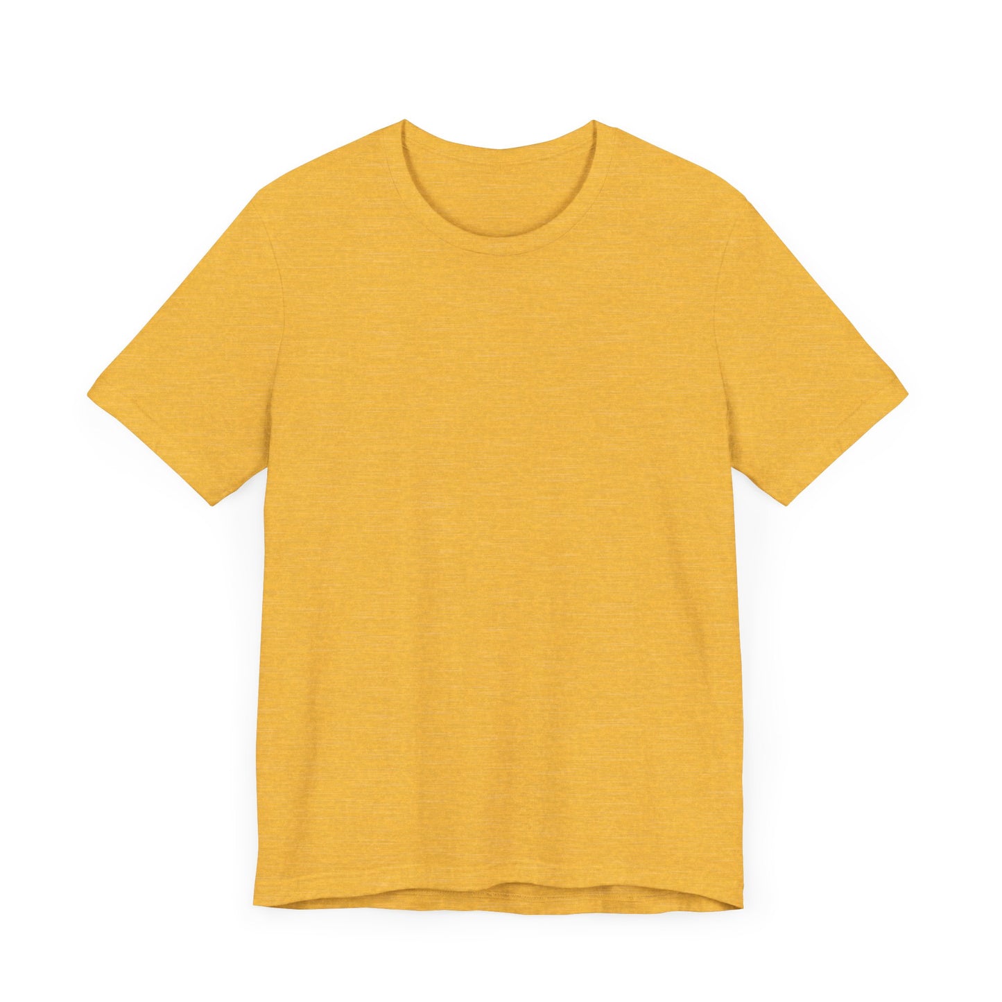 Unisex Heather Yellow Gold Light Blend Jersey Short Sleeve T Shirt