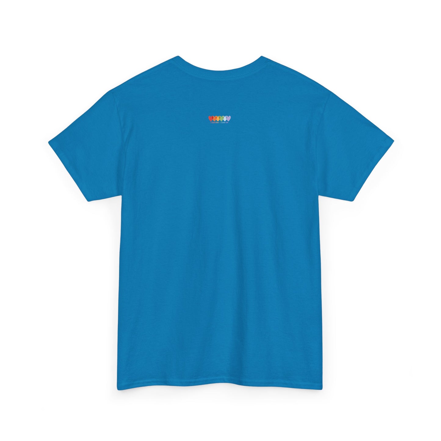 Unisex Sapphire Blue Medium Blend Cotton Short Sleeve T Shirt