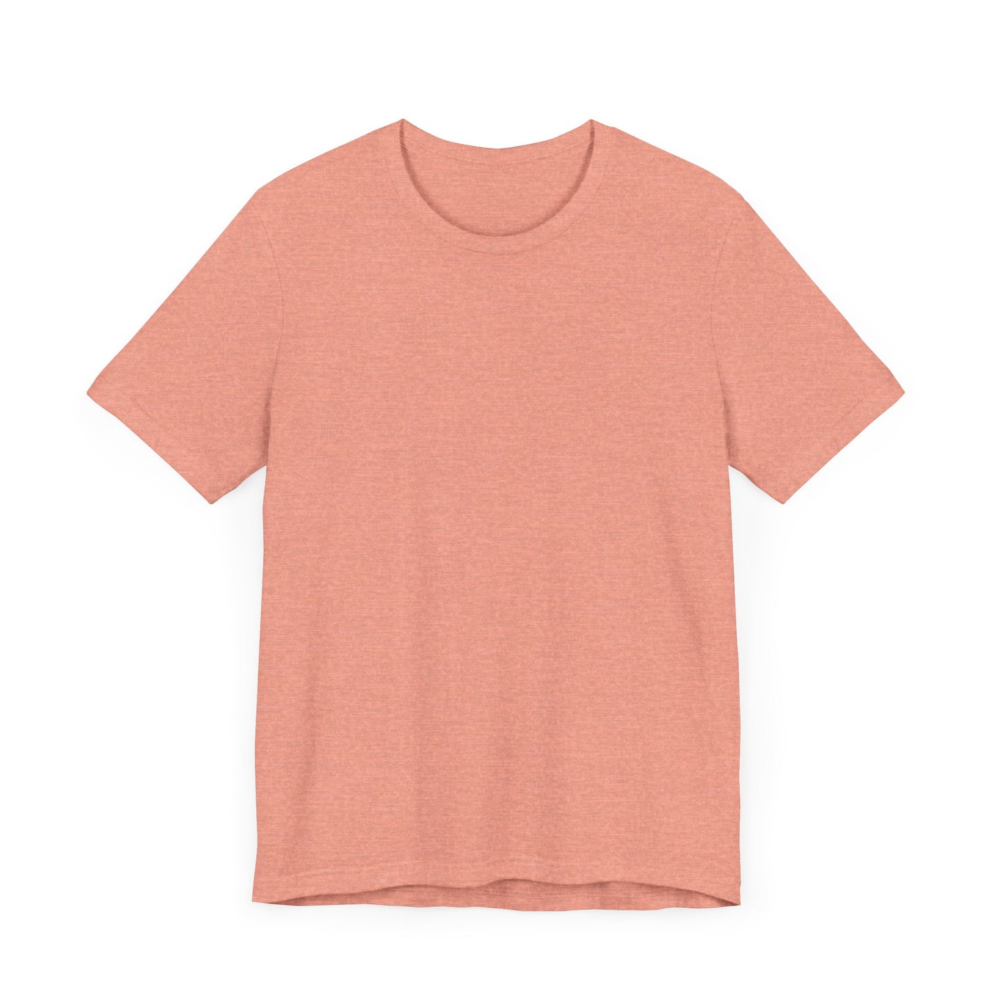 Unisex Heather Sunset Pink Light Blend Jersey Short Sleeve T Shirt