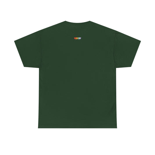 Unisex Forest Green Medium Blend Cotton Short Sleeve T Shirt
