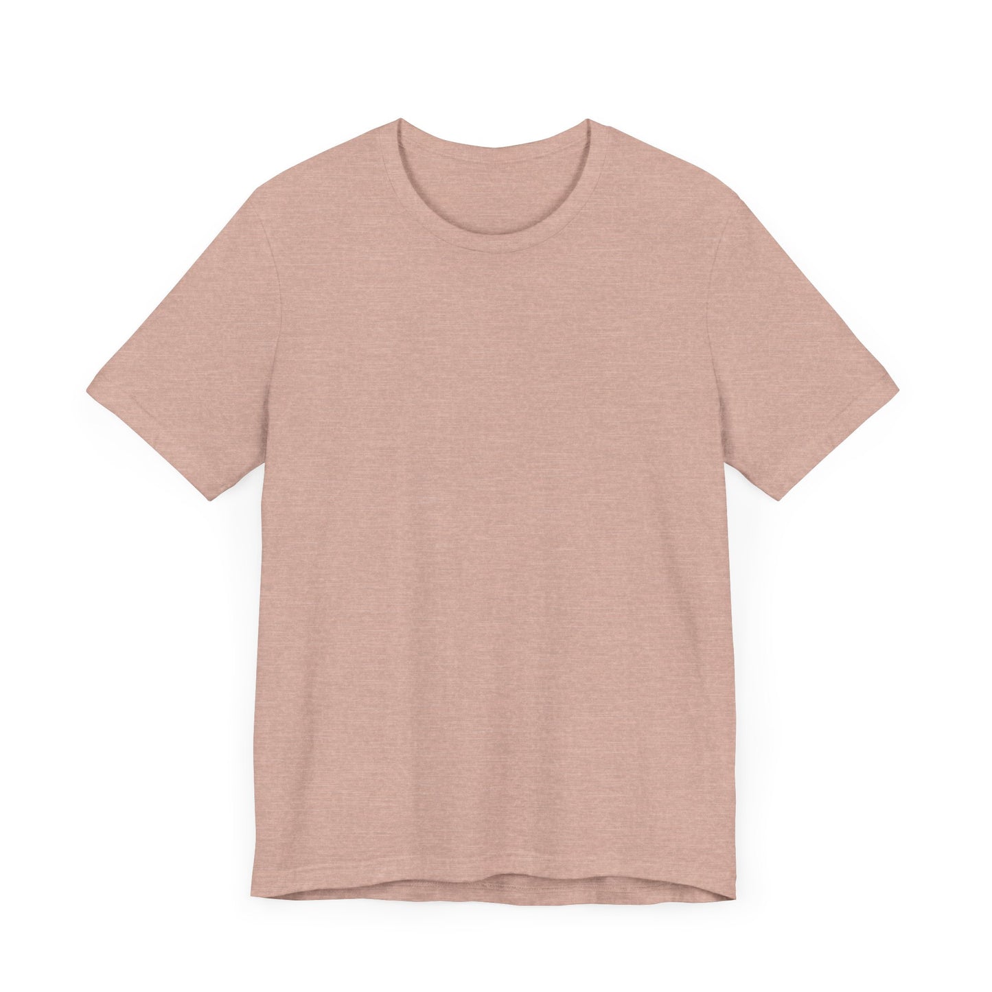 Unisex Heather Prism Peach Pink Light Blend Jersey Short Sleeve T Shirt