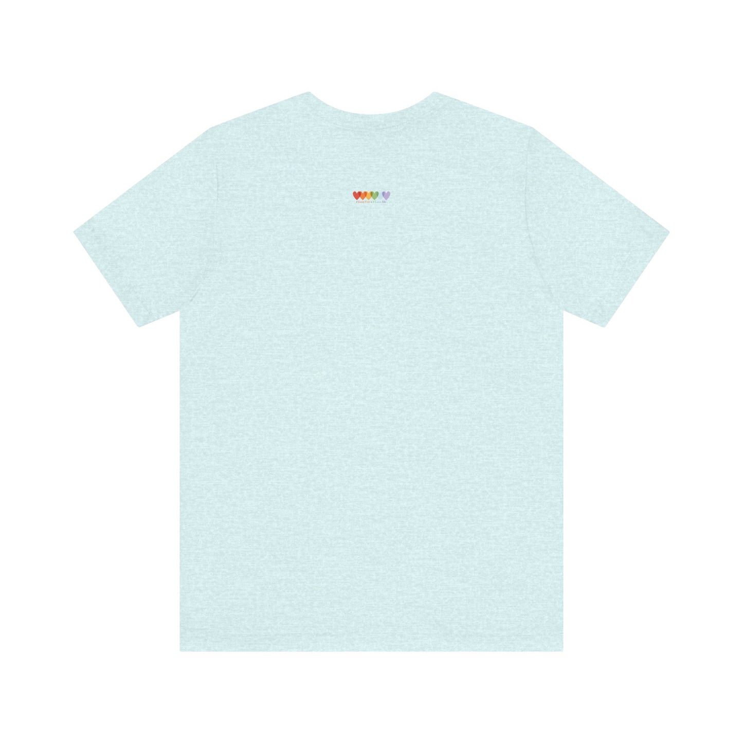 Unisex Heather Prism Ice Blue Light Blend Jersey Short Sleeve T Shirt