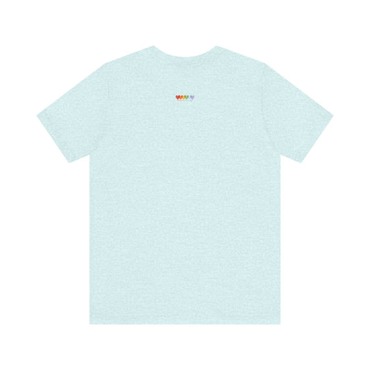 Unisex Heather Prism Ice Blue Light Blend Jersey Short Sleeve T Shirt