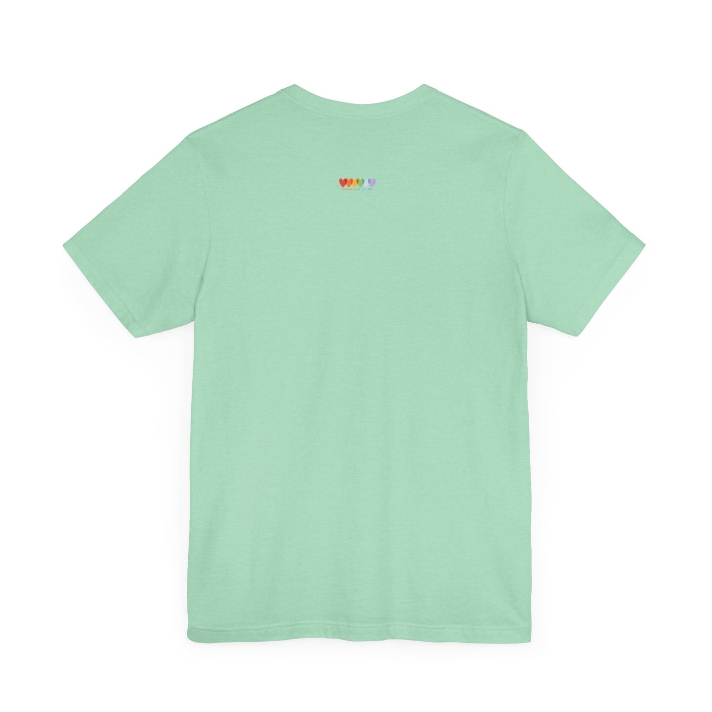 Unisex Heather Mint Green Light Blend Jersey Short Sleeve T Shirt