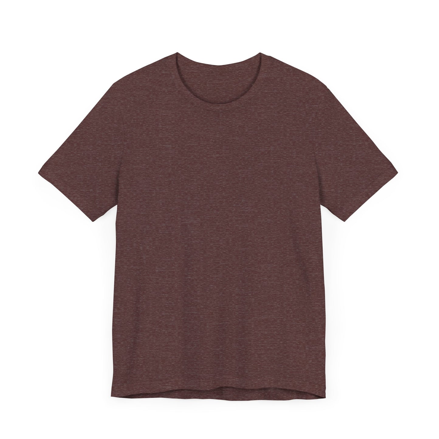 Unisex Heather Maroon Light Blend Jersey Short Sleeve T Shirt
