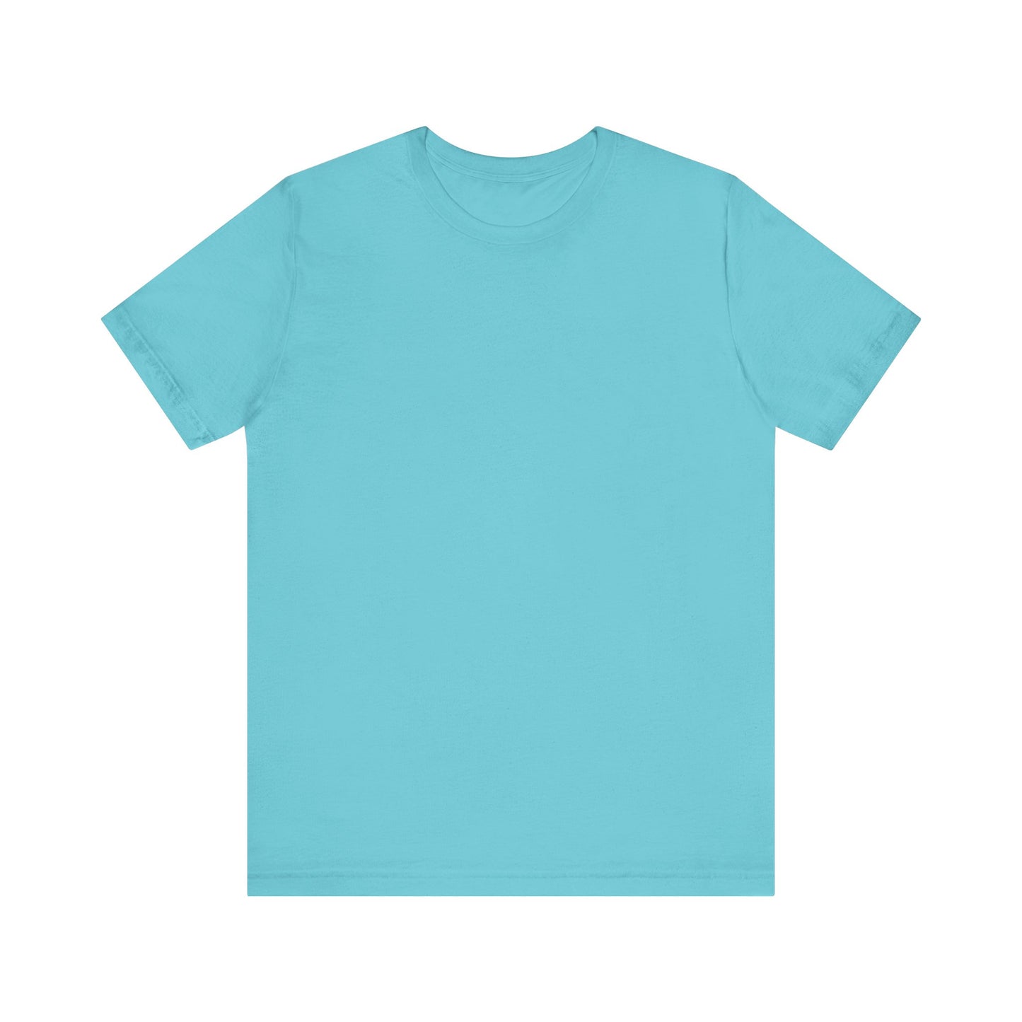Unisex Turquoise Blue Light Blend Jersey Short Sleeve T Shirt