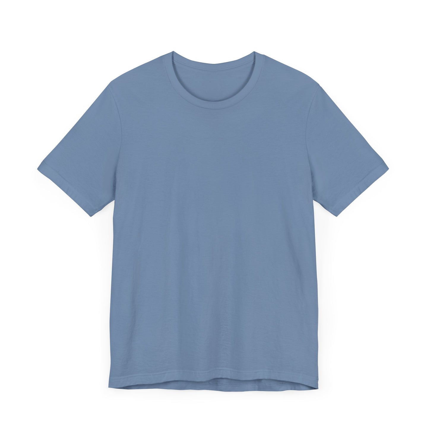 Unisex Steel Blue Light Blend Jersey Short Sleeve T Shirt