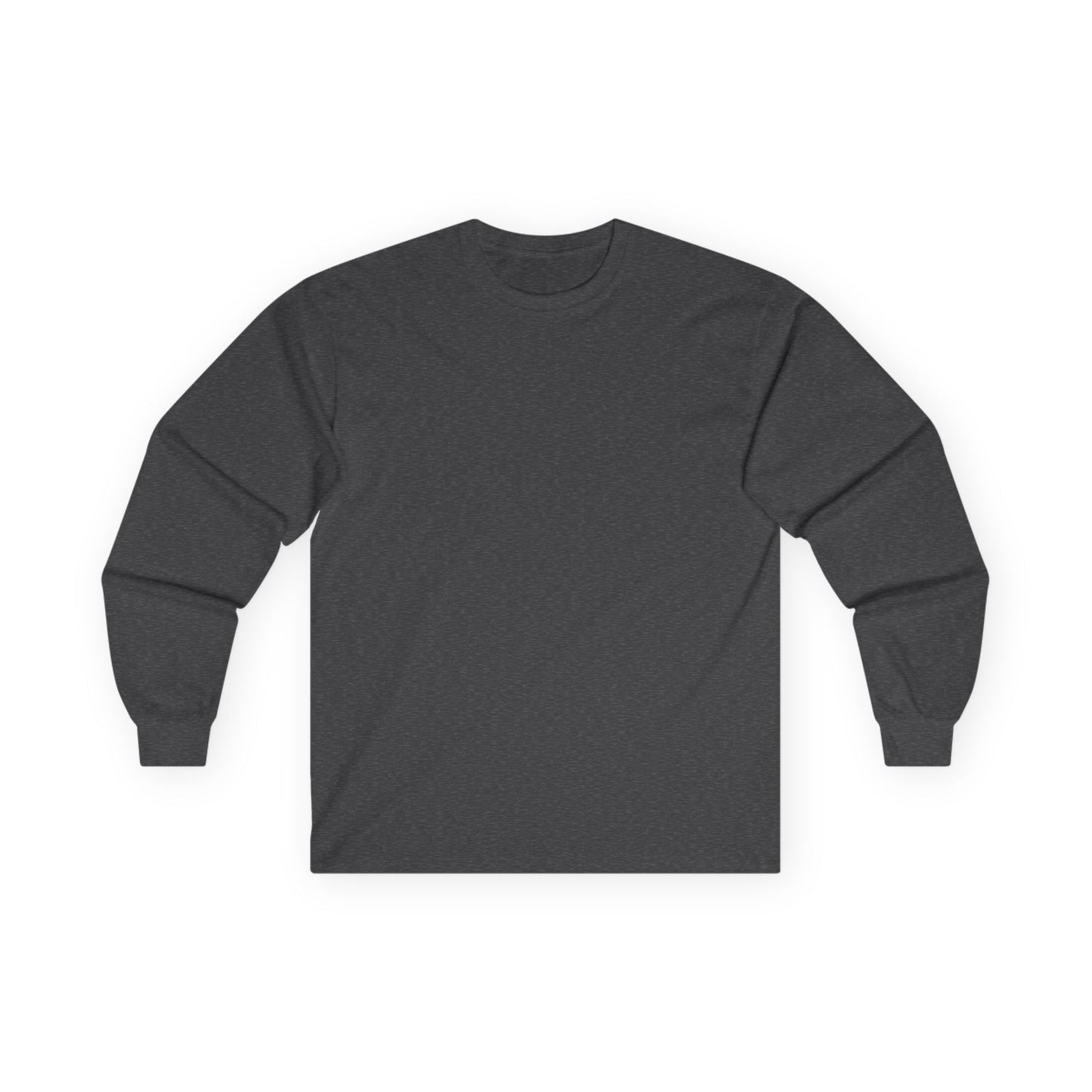Unisex Ultra Cotton Dark Grey Long Sleeve Medium Blend T Shirt