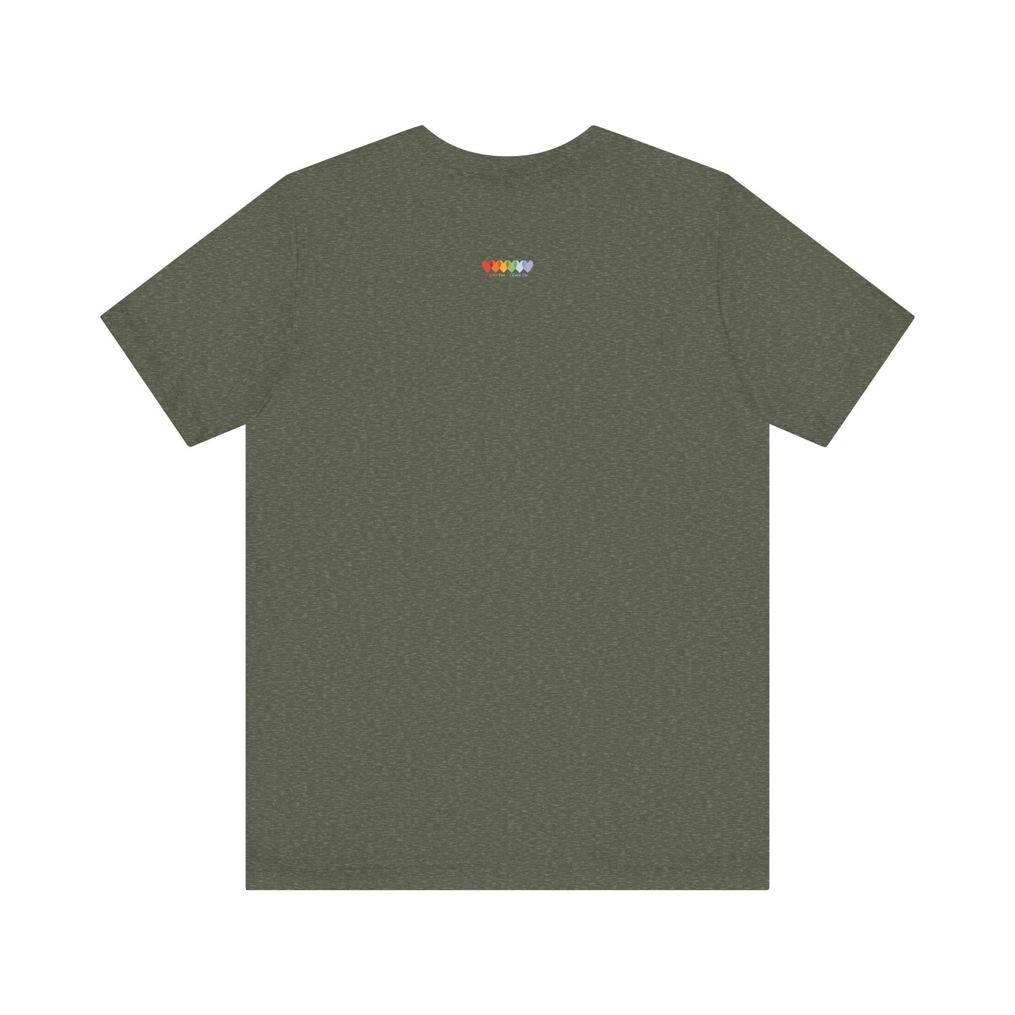 Unisex Heather Military Green Light Blend Jersey Short Sleeve T Shirt
