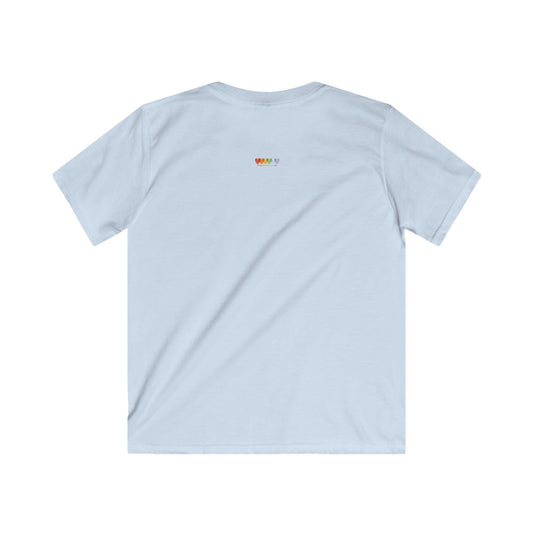 Childrens Sky Blue Light Blend Softstyle T Shirt
