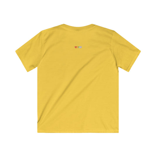 Childrens Daisy Yellow Light Blend Softstyle T Shirt