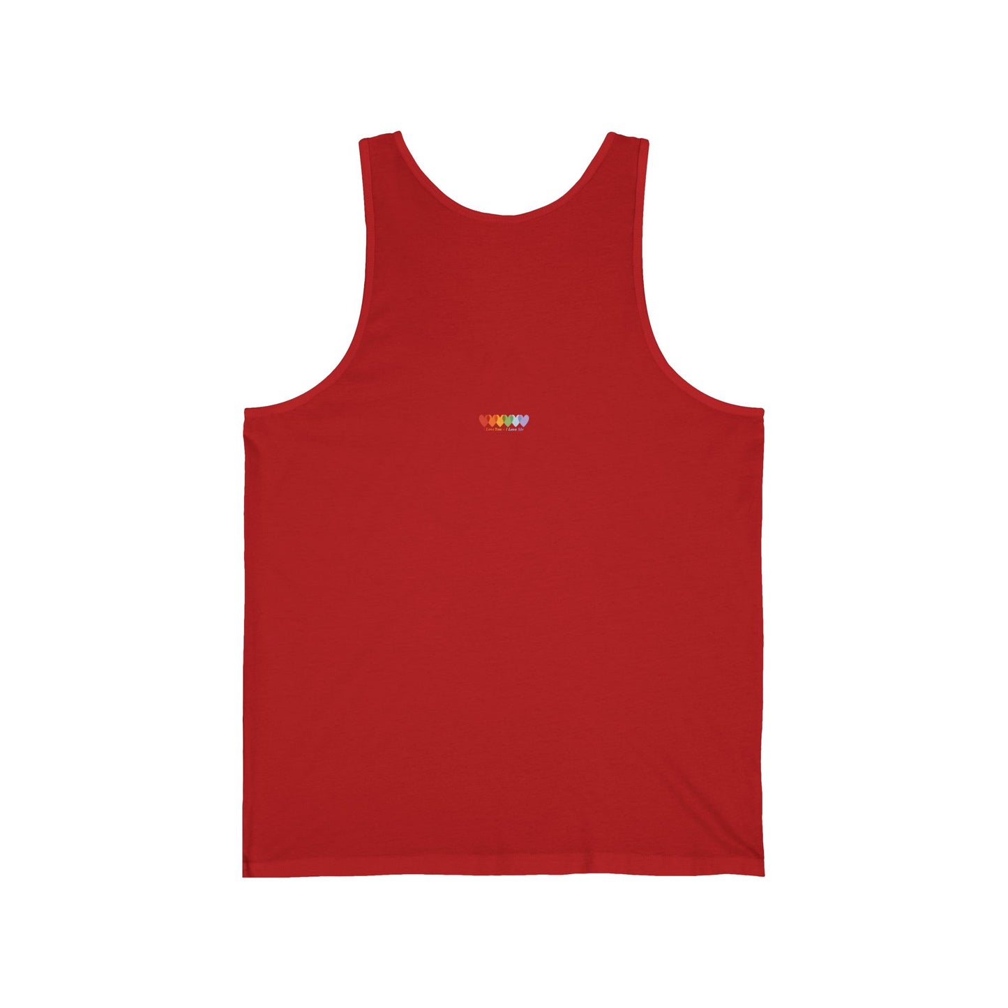 Unisex Ruby Red Extra Light Blend Jersey Tank Top