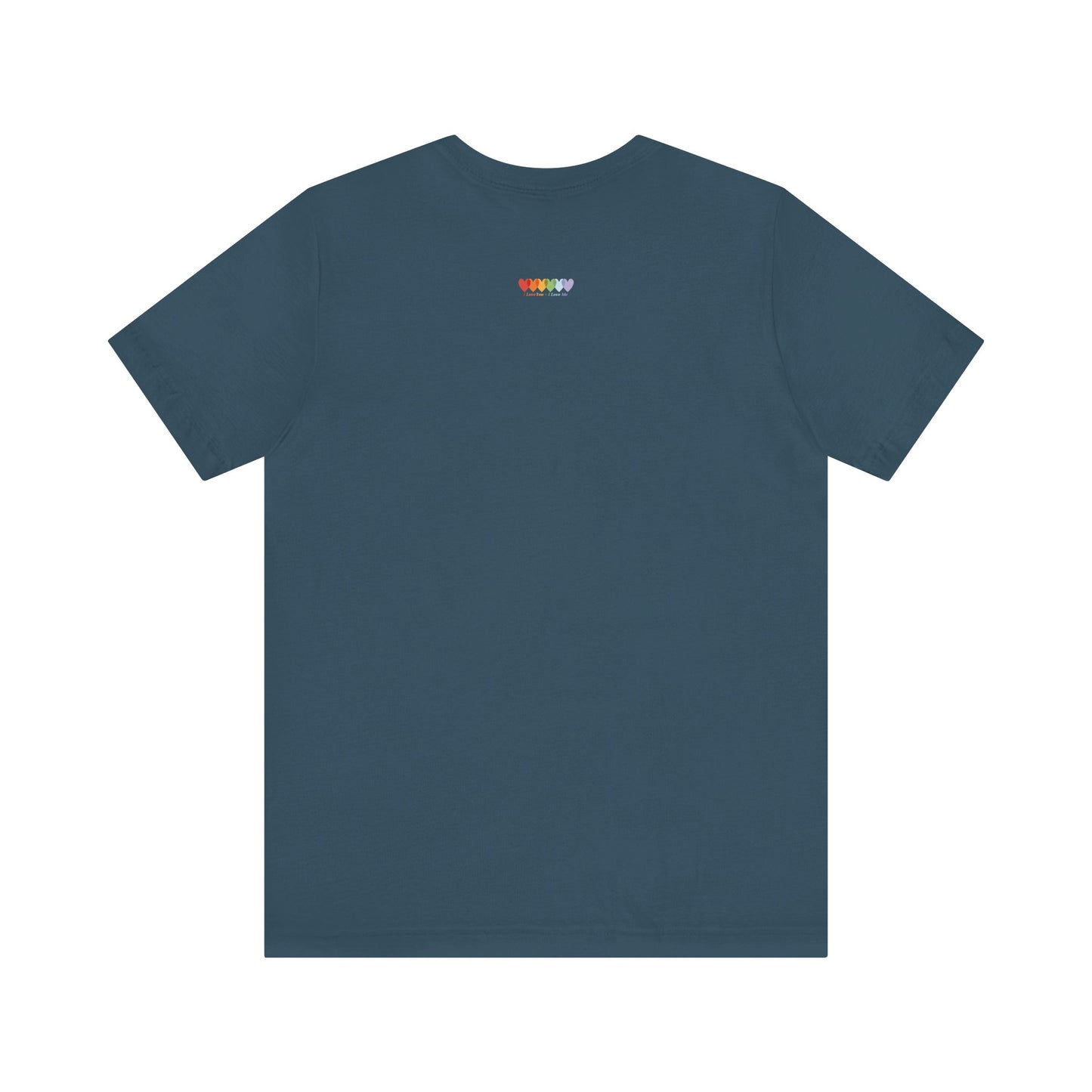 Unisex Deep Teal Blue Light Blend Jersey Short Sleeve T Shirt