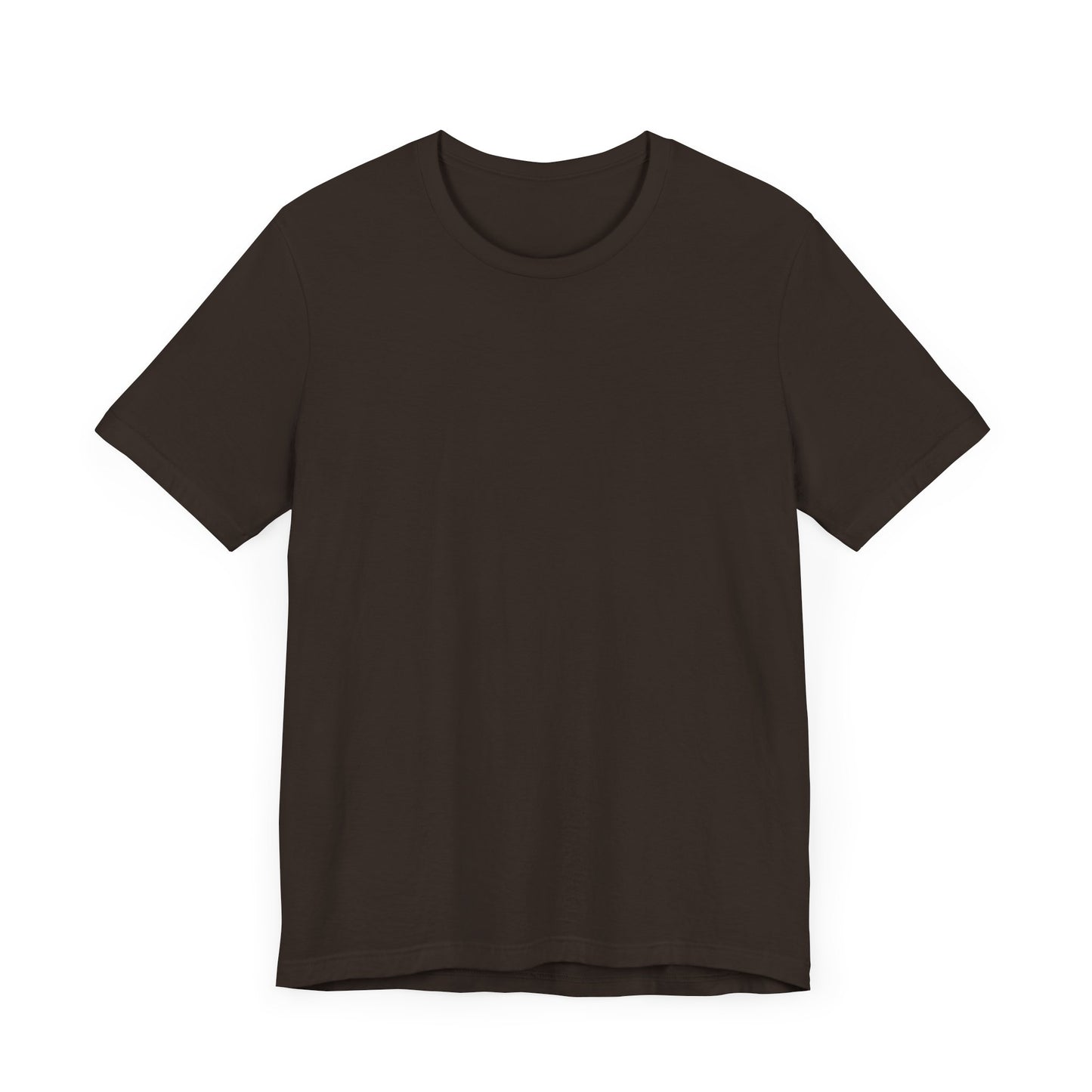 Unisex Chocolate Brown Light Blend Jersey Short Sleeve T Shirt