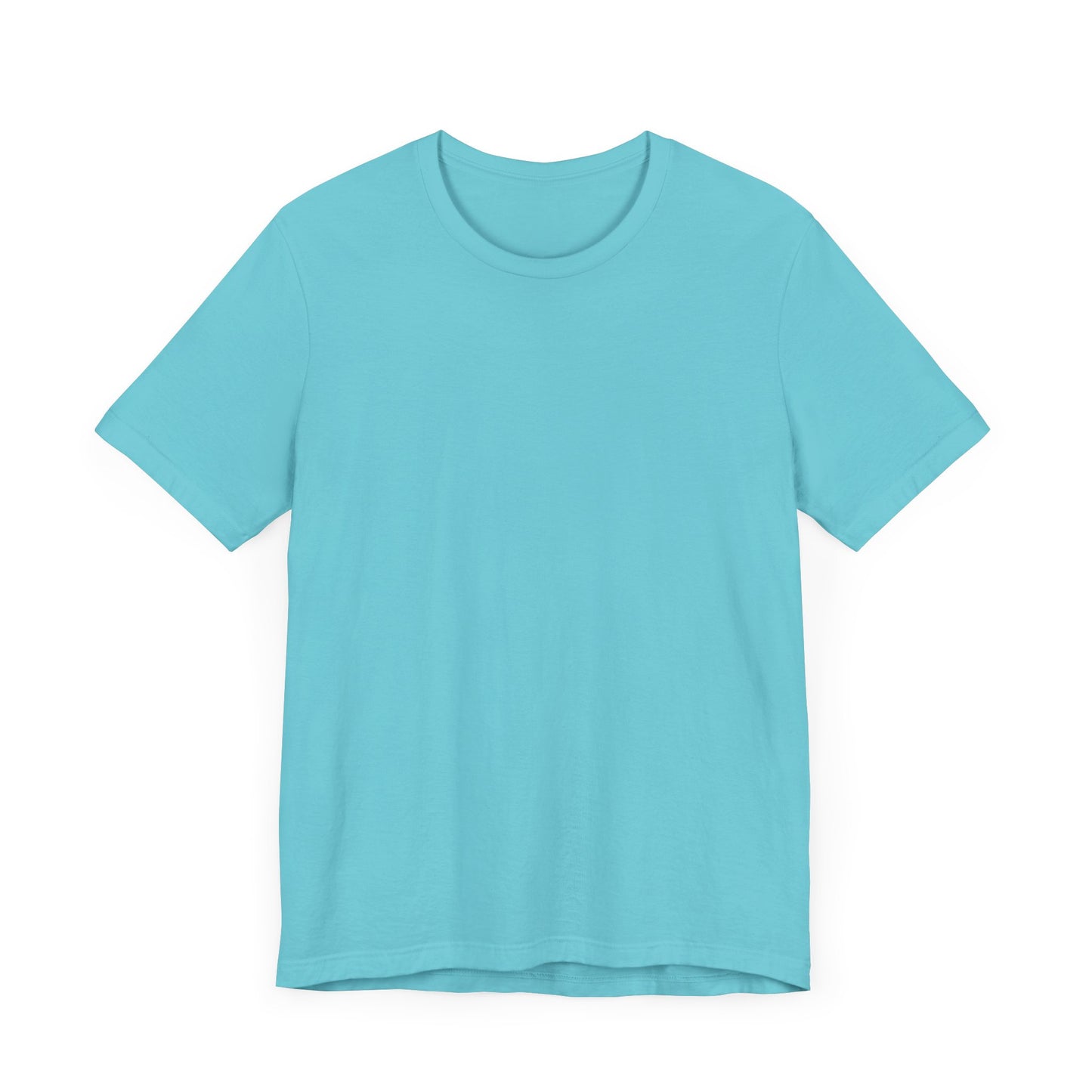 Unisex Turquoise Blue Light Blend Jersey Short Sleeve T Shirt
