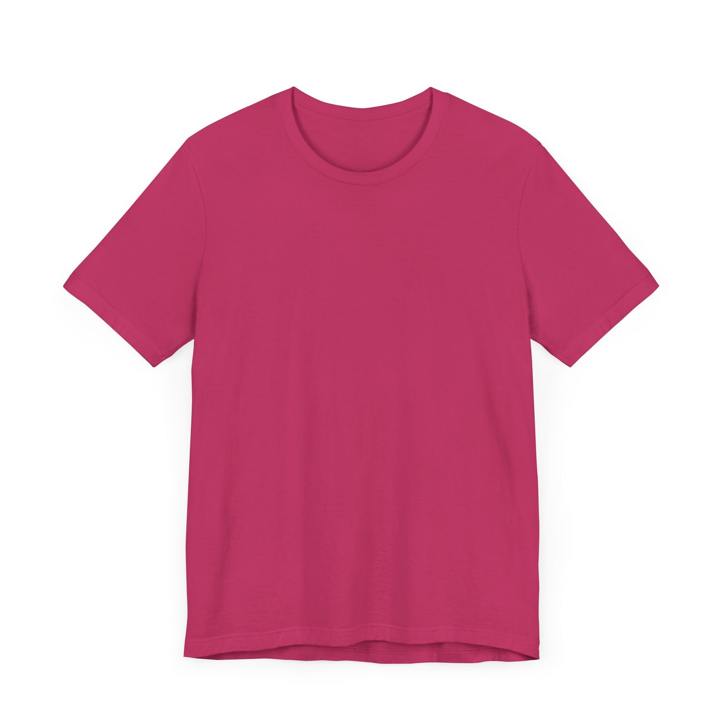 Unisex Berry Pink Light Blend Jersey Short Sleeve T Shirt