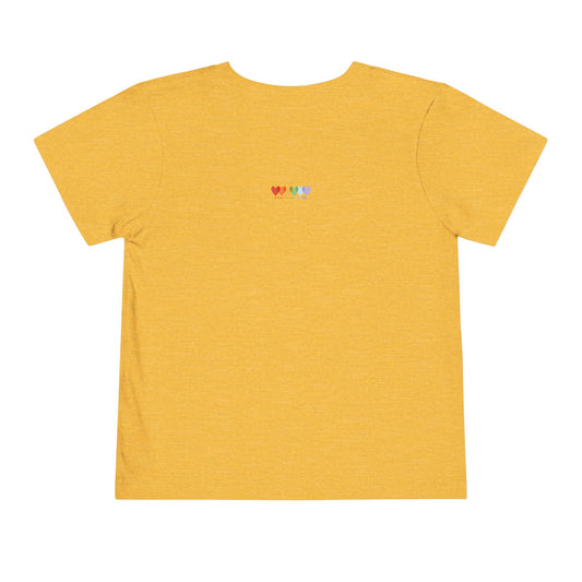 Toddler's Heather Yellow Gold Short Sleeve Light Blend T Shirt