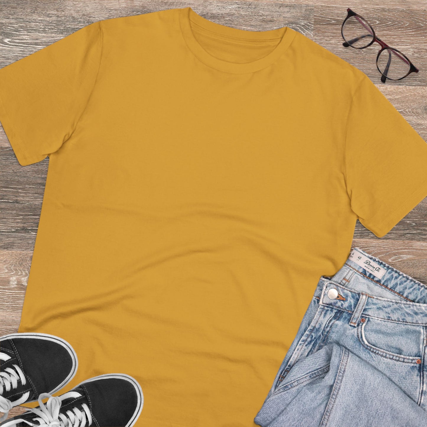 Unisex Ochre Brown Organic Creator T Shirt